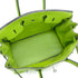 HERMES BIRKIN 35 APPLE GREEN TAURILLON CLEMENCE HAND BAG 2003 SQUARE G PALLADIUM HARDWARE 90311819