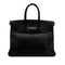 HERMES BIRKIN 35 BLACK ARDENNES HAND BAG 1998 SQUARE B GOLD HARDWARE 90310825 - PURPOSE