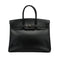 HERMES BIRKIN 35 BLACK BOXCALF HAND BAG □F PHW 90307015 - PURPOSE