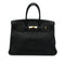 HERMES BIRKIN 35 BLACK TAURILLON CLEMENCE HAND BAG □K GHW 90305897 - PURPOSE
