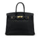HERMES BIRKIN 35 BLACK TOGO HAND BAG □K GHW 90305900 - PURPOSE