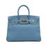 HERMES BIRKIN 35 BLUE JEAN SWIFT HAND BAG □B GOLD HARDWARE 90309820 - PURPOSE