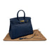 HERMES BIRKIN 35 BLUE ROY ARDENNES HAND BAG 2000 SQUARE D GOLD HARDWARE 90311880