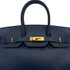 HERMES BIRKIN 35 BLUE ROY ARDENNES HAND BAG 2000 SQUARE D GOLD HARDWARE 90311880