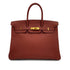HERMES BIRKIN 35 BRICK TOGO HAND BAG 2004 SQUARE H GOLD HARDWARE 90311047 - PURPOSE