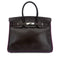 HERMES BIRKIN 35 CHOCOLAT CYCLAMEN BOXCALF HAND BAG □J SHW 90300560 - PURPOSE