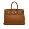 HERMES BIRKIN 35 GOLD TAURILLON CLEMENCE HAND BAG □L PALLADIUM HARDWARE 90310133 - PURPOSE