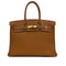 HERMES BIRKIN 35 GOLD TOGO HAND BAG □G GHW 90302188 - PURPOSE