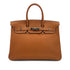 HERMES BIRKIN 35 GOLD TOGO HAND BAG □H SHW 90301709 - PURPOSE