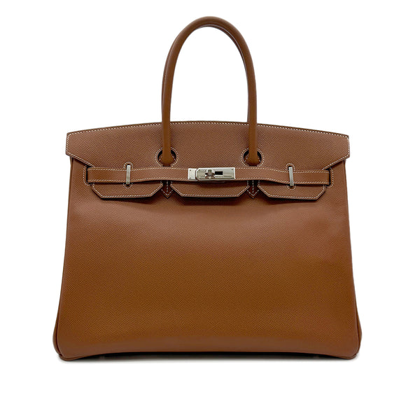 HERMES BIRKIN 35 GOLD VEAU EPSON HAND BAG □L SHW 90302187 - PURPOSE