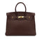 HERMES BIRKIN 35 HAVANE TAURILLON CLEMENCE HAND BAG □G GHW 90303609 - PURPOSE
