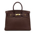 HERMES BIRKIN 35 HAVANE TAURILLON CLEMENCE HAND BAG □G GHW 90303609 - PURPOSE