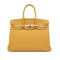 HERMES BIRKIN 35 JAUNE AMBER TOGO HAND BAG A PHW 90303484 - PURPOSE