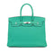 HERMES BIRKIN 35 LAGON TOGO HAND BAG 2008 SQUARE L PALLADIUM HARDWARE 90311875