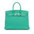 HERMES BIRKIN 35 LAGON TOGO HAND BAG 2008 SQUARE L PALLADIUM HARDWARE 90311875