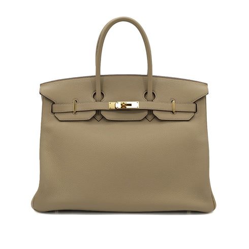 HERMES BIRKIN 35 POUSSIERE TOGO HAND BAG □L GHW 90305667 - PURPOSE