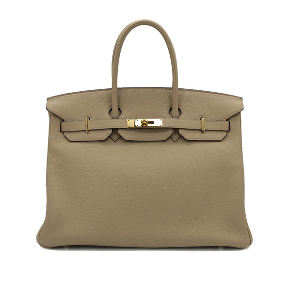 HERMES BIRKIN 35 POUSSIERE TOGO HAND BAG □L GHW 90305667 - PURPOSE