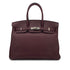 HERMES BIRKIN 35 PRUNE EVERCOLOR HAND BAG □N SHW 90301651 - PURPOSE