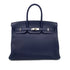 HERMES BIRKIN 35 VERSO BLUE NUIT ROSE PURPLE TAURILLON CLEMENCE HAND BAG A SHW 90301713 - PURPOSE