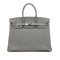 HERMES BIRKIN 35 VERSO GRIS MOUETTE BLUE AGATE TOGO HAND BAG A PHW 90304767 - PURPOSE