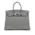 HERMES BIRKIN 35 VERSO GRIS MOUETTE BLUE AGATE TOGO HAND BAG A PHW 90304767 - PURPOSE