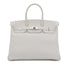 HERMES BIRKIN 35 WHITE TAURILLON CLEMENCE HAND BAG ▢J SHW 90302910 - PURPOSE