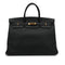 HERMES BIRKIN 40 BLACK TOGO HAND BAG □D GHW 90303485 - PURPOSE