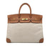 HERMES BIRKIN 40 GOLD COUCHEVEL TOILE H HAND BAG □B GOLD HARDWARE 90304187 - PURPOSE