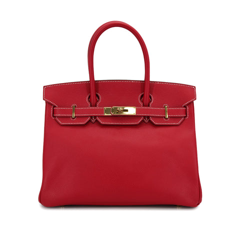 HERMES CANDY BIRKIN 30 ROUGE CASAQUE BLUE THALASSA VEAU EPSOM HAND BAG 2012 SQUARE P GOLD HARDWARE 90311264 - PURPOSE