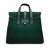 hermes-feu-dou-dark-green-feutre-hand-bag-1996-circle-z-90311887-japan