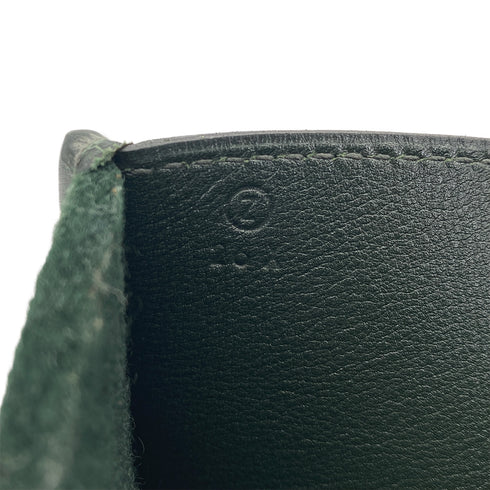 HERMES FEU DOU VERT FEUTRE HAND BAG 1996 CIRCLE Z 90311887