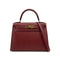 HERMES KELLY 28 SELLIER ROUGE H COUCHVEL HAND SHOULDER BAG 1998 SQUARE B GOLD HARDWARE 90310830 - PURPOSE