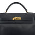 HERMES KELLY 32 RETOURNE BLUE MARINE COUCHEVEL HAND SHOULDER BAG 1992 CIRCLE V GOLD HARDWRE 90311824