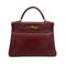 HERMES KELLY 32 RETOURNE ROUGE H COUCHEVEL HAND BAG 2000 SQUARE D GOLD HARDWARE 90308968 - PURPOSE