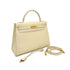 HERMES KELLY 32 SELLIER BLANCCASSE BOXCALF HAND SHOULDER BAG 1998 SQUARE B GOLD HARDWARE 90311821