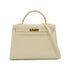HERMES KELLY 32 SELLIER BLANCCASSE BOXCALF HAND SHOULDER BAG 1998 SQUARE B GOLD HARDWARE 90311821