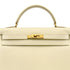 HERMES KELLY 32 SELLIER BLANCCASSE BOXCALF HAND SHOULDER BAG 1998 SQUARE B GOLD HARDWARE 90311821