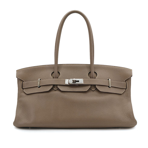HERMES SHOULDER BIRKIN 42 ETOUPE TOGO HAND BAG □M PALLADIUM HARDWARE 90310330 - PURPOSE