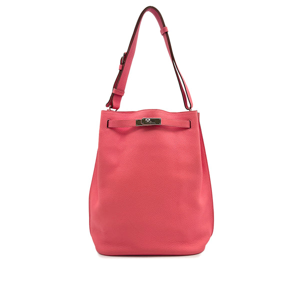 HERMES SO KELLY 26 ROSE LIPSTICK TAURILLON CLEMENCE SHOULDER BAG 2013 SQUARE Q PALLADIUM HARDWARE 90308972 - PURPOSE