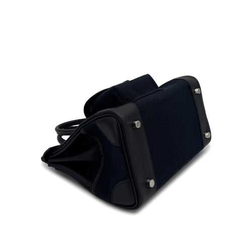 HERMES BIRKIN 25 CARGO BLUE MARINE BALCK VEAU SWIFT TOILE H HAND BAG 2020 Y PALLADIUM HARDWARE 90312704