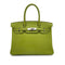 HERMES BIRKIN 30 ANIS GREEN TOGO HAND BAG 2006 SQUARE J PALLADIUM HARDWARE 90312504