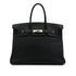 HERMES BIRKIN 35 BLACK TOGO HAND BAG 2006 SQUARE J PALLADIUM HARDWARE 90312933