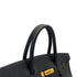 HERMES BIRKIN 40 BLACK ARDENNES HAND BAG 1995 CIRCLE Y GOLD HARDWARE 90312521