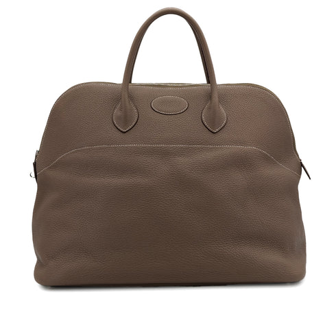 HERMES BOLIDE 45 ETOUPE TAURILLON CLEMENCE HAND BAG 2008 SQUARE L PALLADIUM HARDWARE 90312607