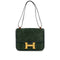 HERMES CONSTANCE 23 VERT DEBRIS SHOULDER BAG 1981 CIRCLE K GOLD HARDWARE 90312925
