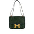 HERMES CONSTANCE 23 VERT DEBRIS SHOULDER BAG 1981 CIRCLE K GOLD HARDWARE 90312925