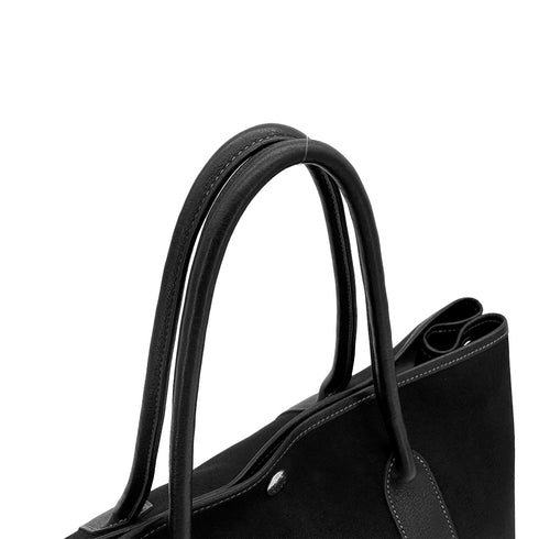 HERMES GARDEN PARTY 36 PM BLACK TOILE OFFICIER TOTE BAG 2004 SQUARE H 90311823