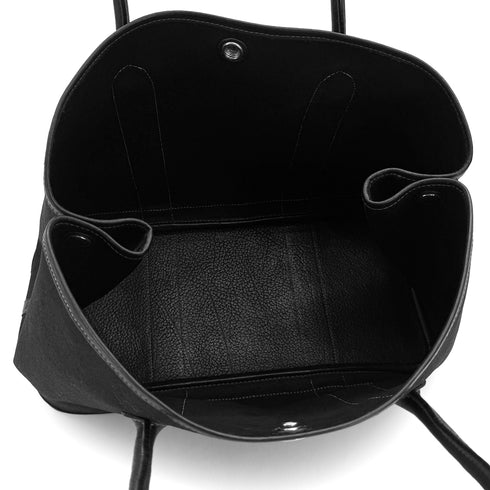 HERMES GARDEN PARTY 36 PM BLACK TOILE OFFICIER TOTE BAG 2004 SQUARE H 90311823