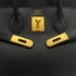 HERMES HAUT A COURROIES 32 BLACK ARDENNES HAND BAG 1999 SQUARE C GOLD HARDWARE 90312512