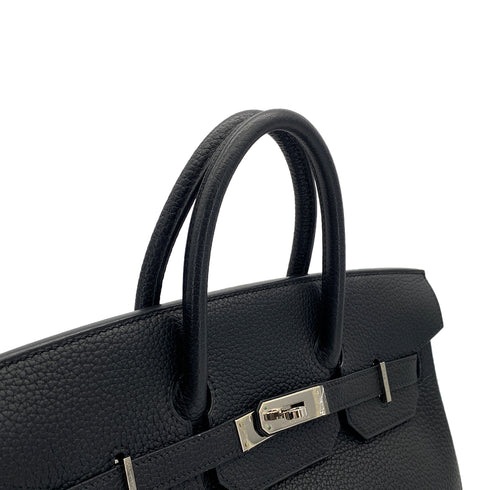 HERMES HAUT A COURROIES 32 BLACK TOGO HAND BAG 2003 SQUARE G PALLADIUM HARDWARE 90312516